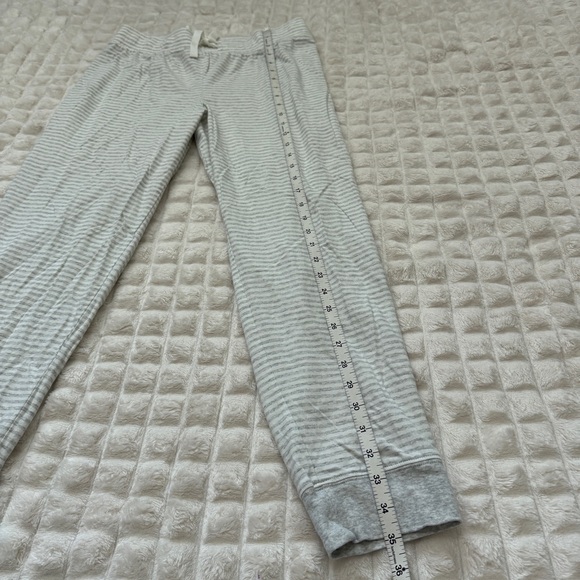 Haven Well Within Pajama PJ Set ~ Small Long Sleeve Top Medium Pants Gray Stripe - Picture 11 of 13